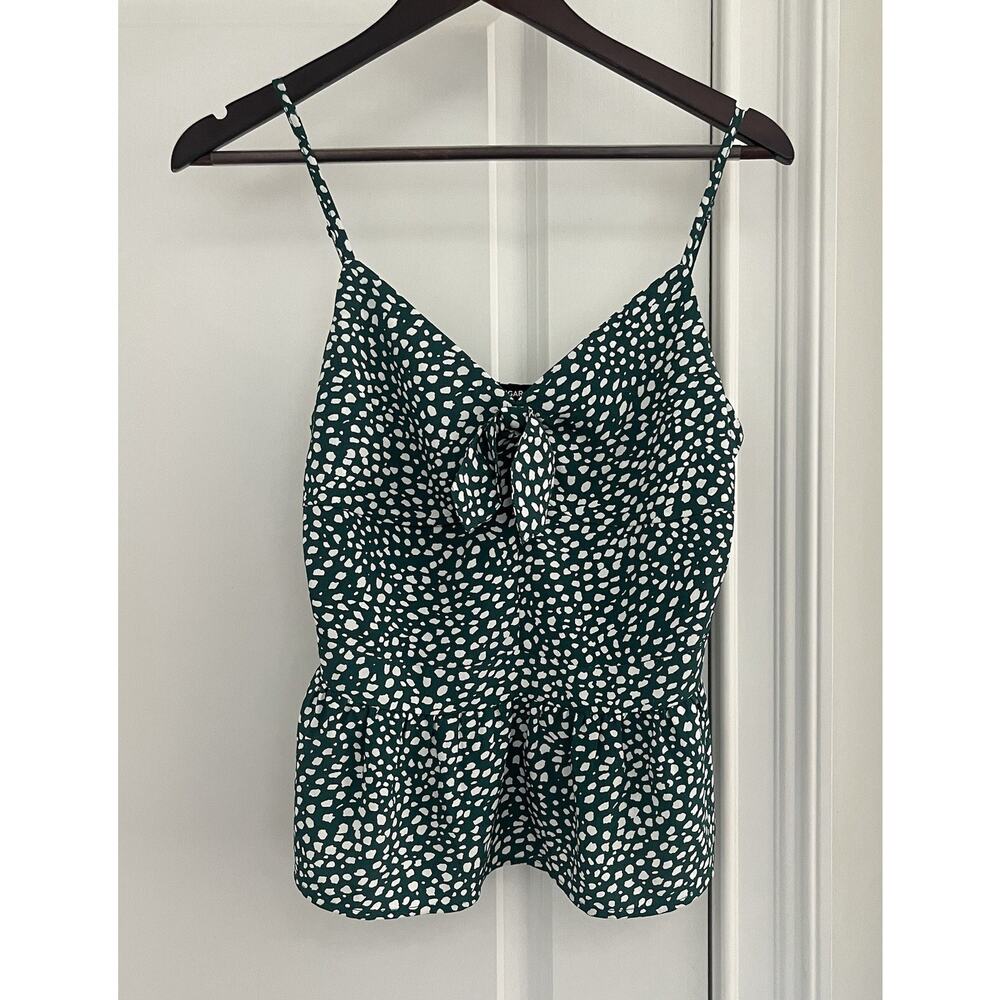 Sugar Lips Women’s Thin Strap tank top Sz. S Flowy Side Zipper animal print